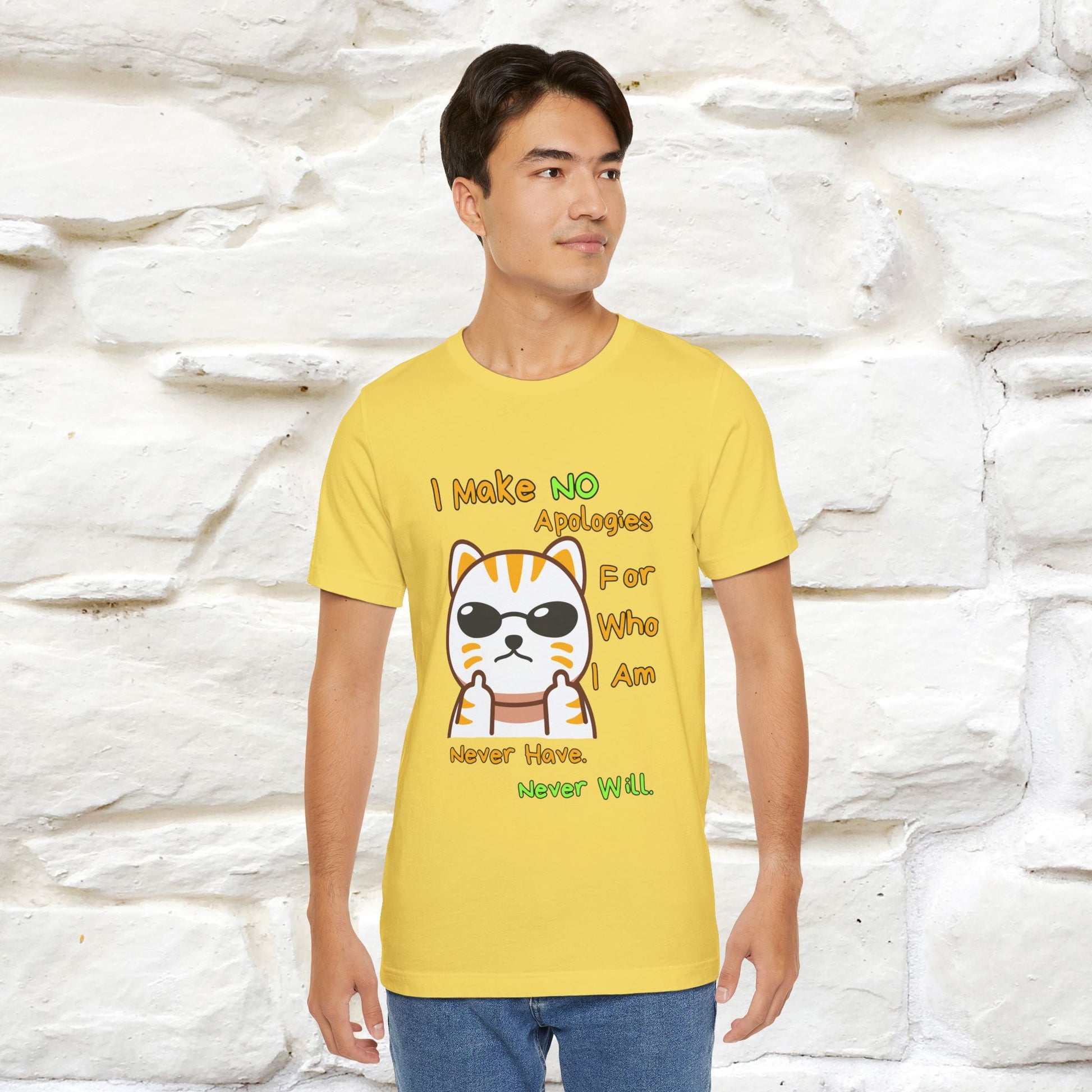 "I Make No Apologies... " |Cat T-Shirt | Nunu&Miao Studio - Nunu&Miao Studio