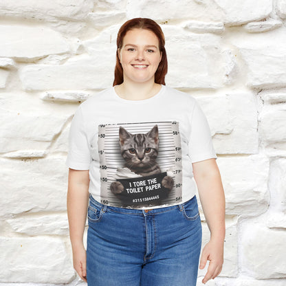 ''I Tore The Toilet Paper'' | Funny Cat T-Shirt | Nunu&Miao Studio - Nunu&Miao Studio