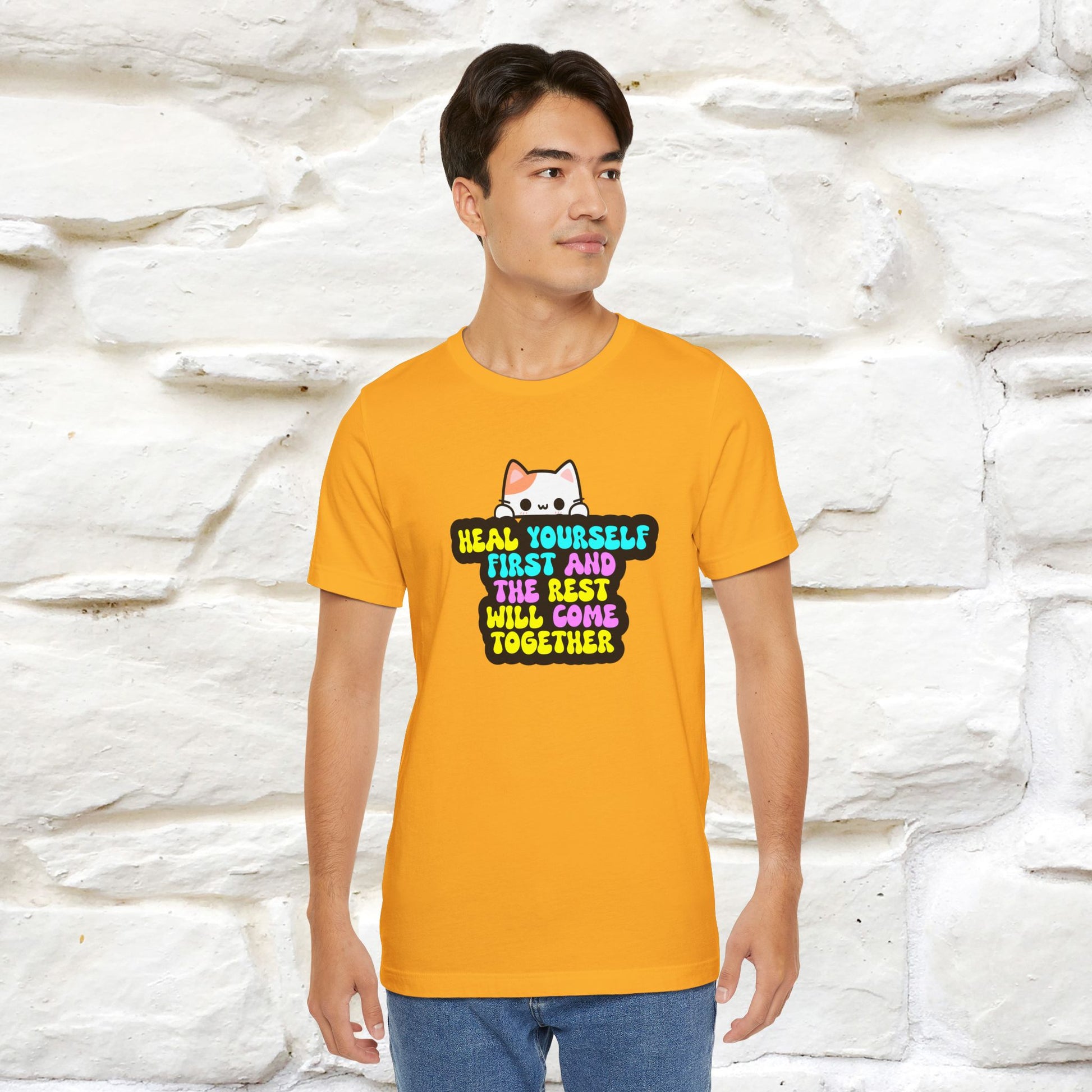 "Heal Yourself First And The Rest Will Come Together" T-shirt for Men & Women | 100% Cotton* - Nunu&Miao Studio