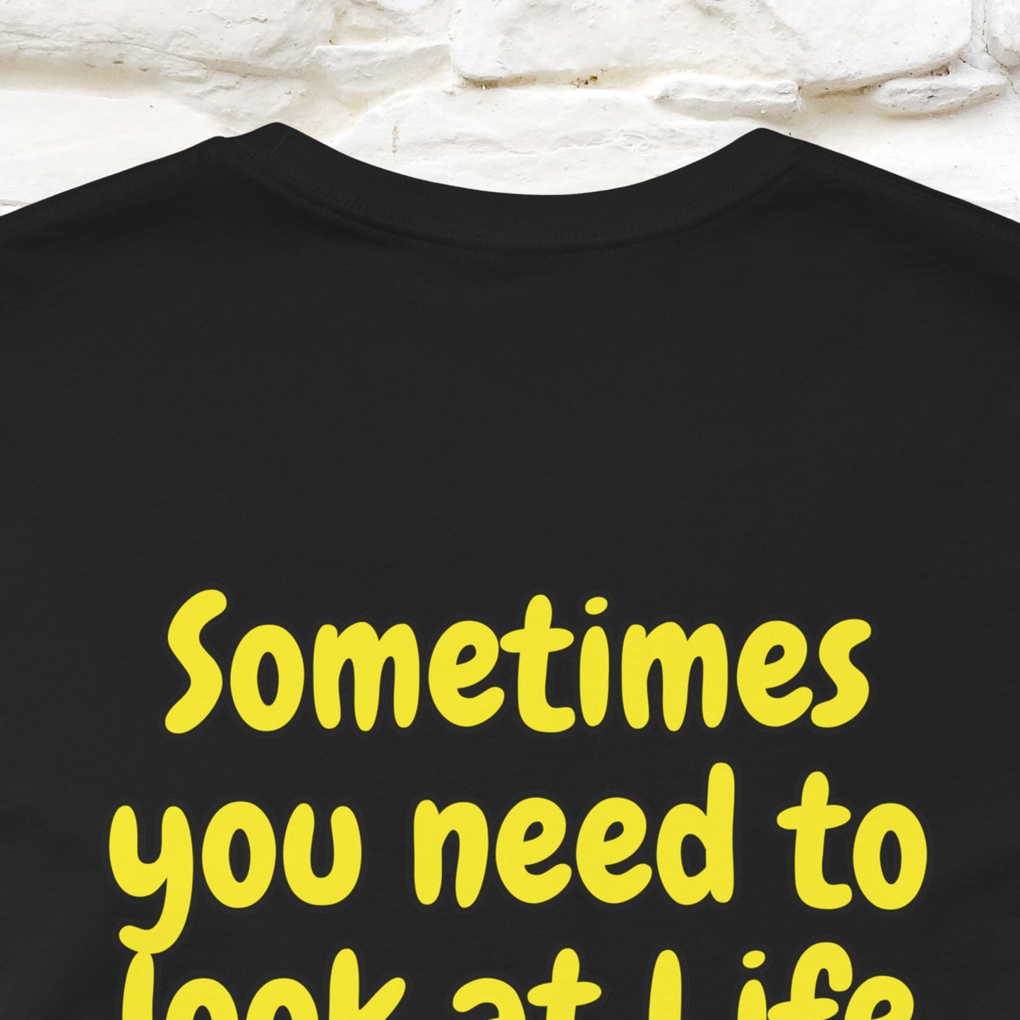 "Sometimes You Need to Look at Life from a Different Perspective" Cat T-Shirt | Front & Back Design | Nunu&Miao Studio - Nunu&Miao Studio