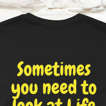 "Sometimes You Need to Look at Life from a Different Perspective" Cat T-Shirt | Front & Back Design | Nunu&Miao Studio - Nunu&Miao Studio