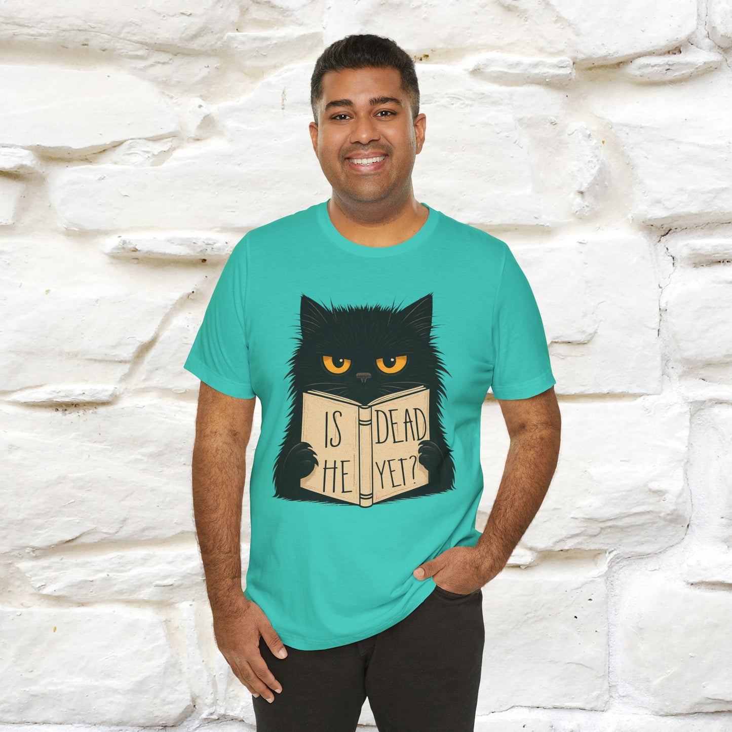 "Is He Dead Yet" |Cat T-Shirt | Nunu&Miao Studio - Nunu&Miao Studio