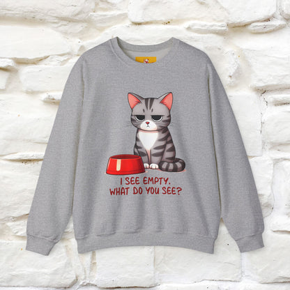 ''I See Empty What Do You See..'' |Cat Sweatshirt | Nunu&Miao Studio