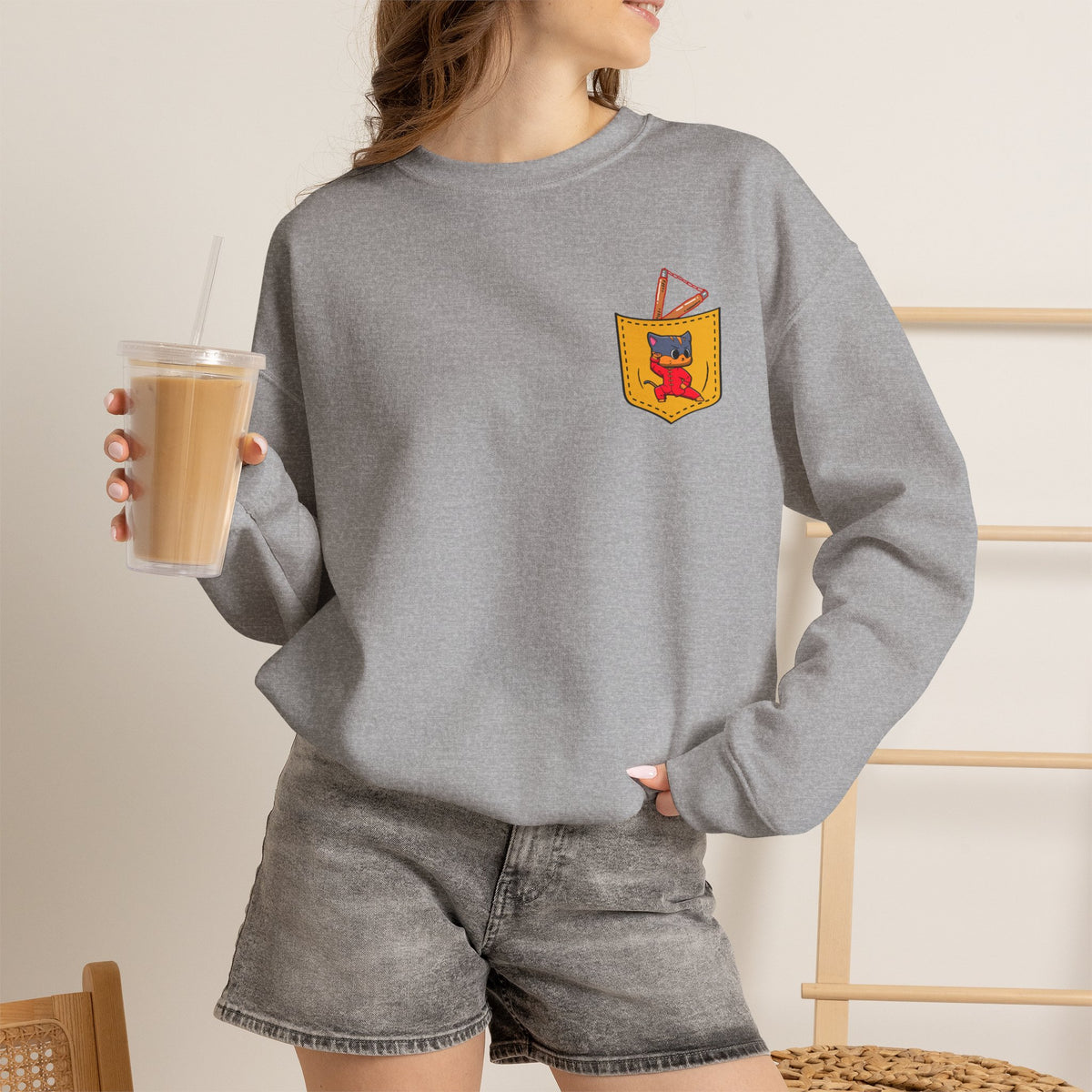 "Cattitude Master'' |Cat Sweatshirt | Nunu&Miao Studio