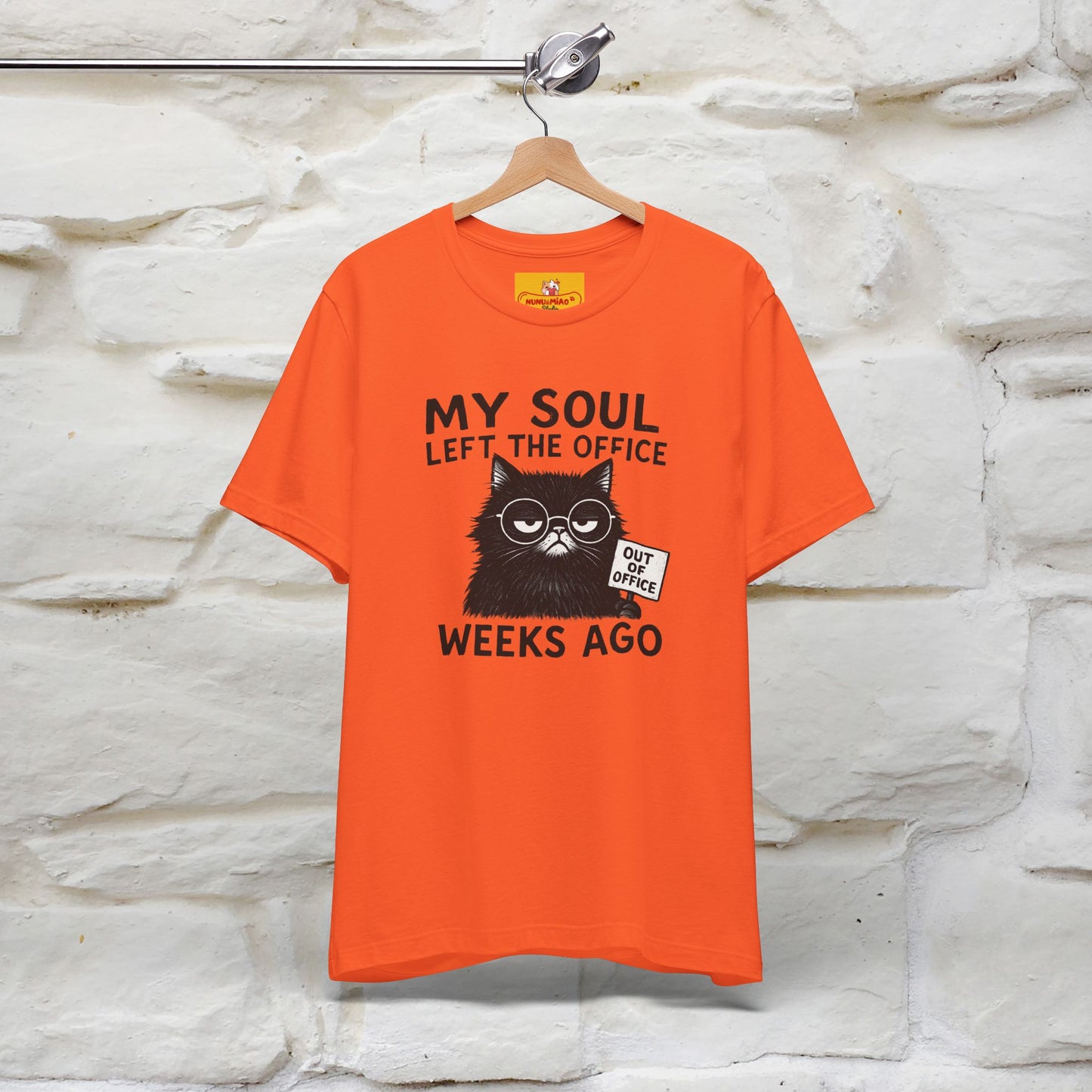 "My Soul Left The Office..." |Funny Cat T-Shirt | Nunu&Miao Studio - Nunu&Miao Studio