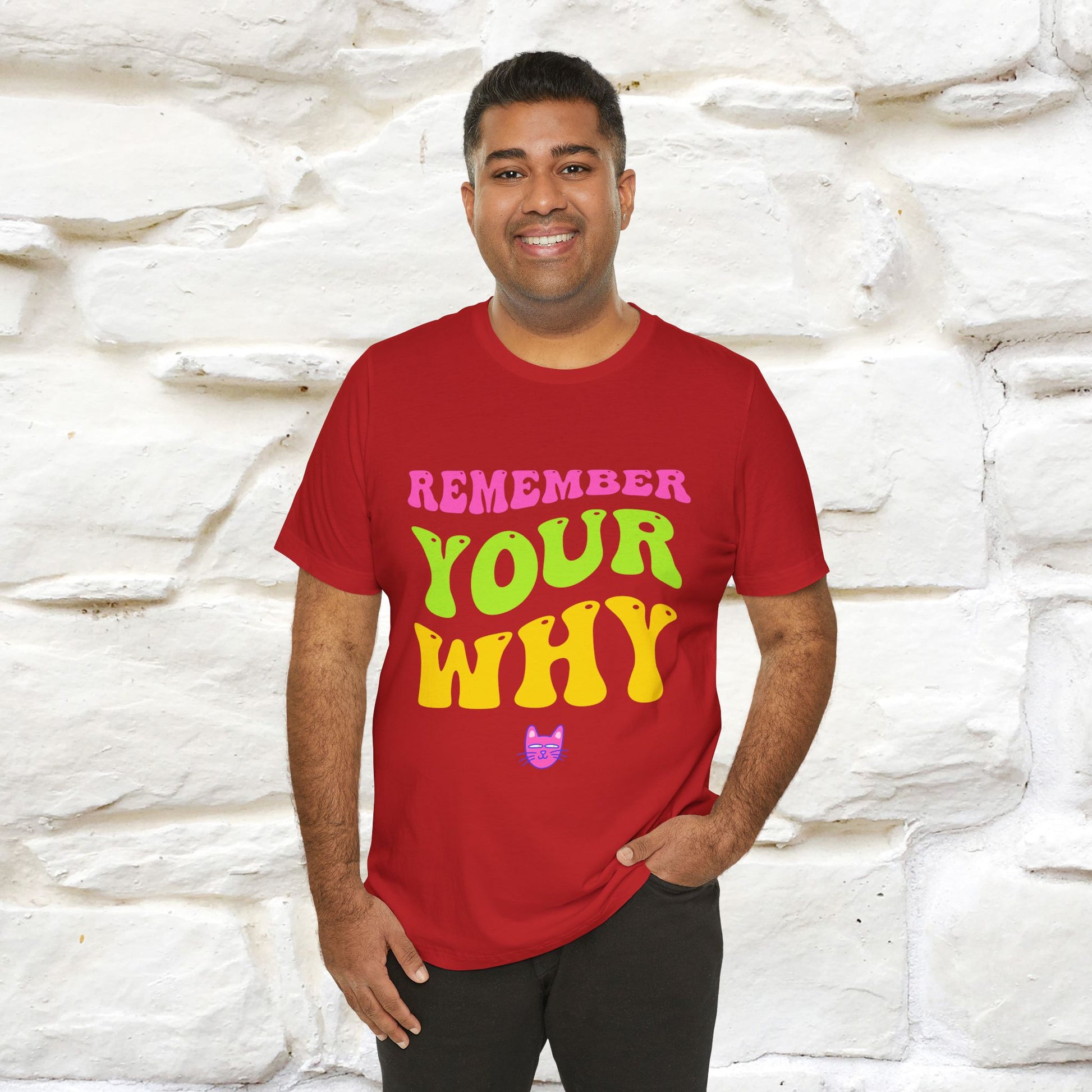"Remember Your Why" |Cat T-Shirt | Nunu&Miao Studio - Nunu&Miao Studio