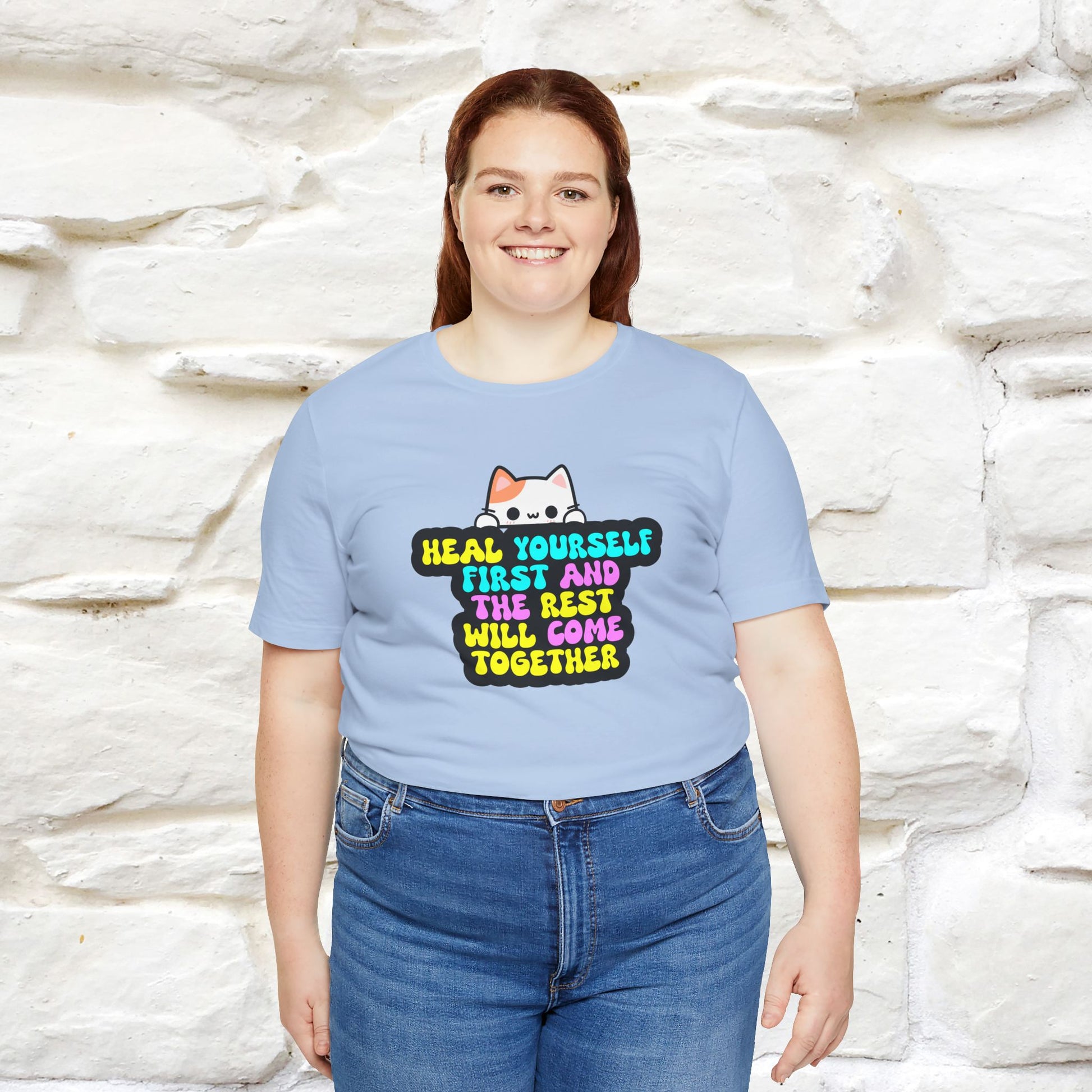 "Heal Yourself First And The Rest Will Come Together" T-shirt for Men & Women | 100% Cotton* - Nunu&Miao Studio