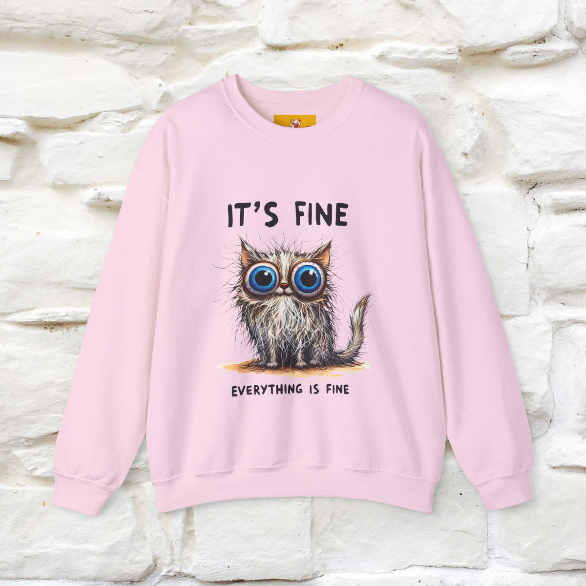 "It's Fine'' |Cat Sweatshirt | Nunu&Miao Studio