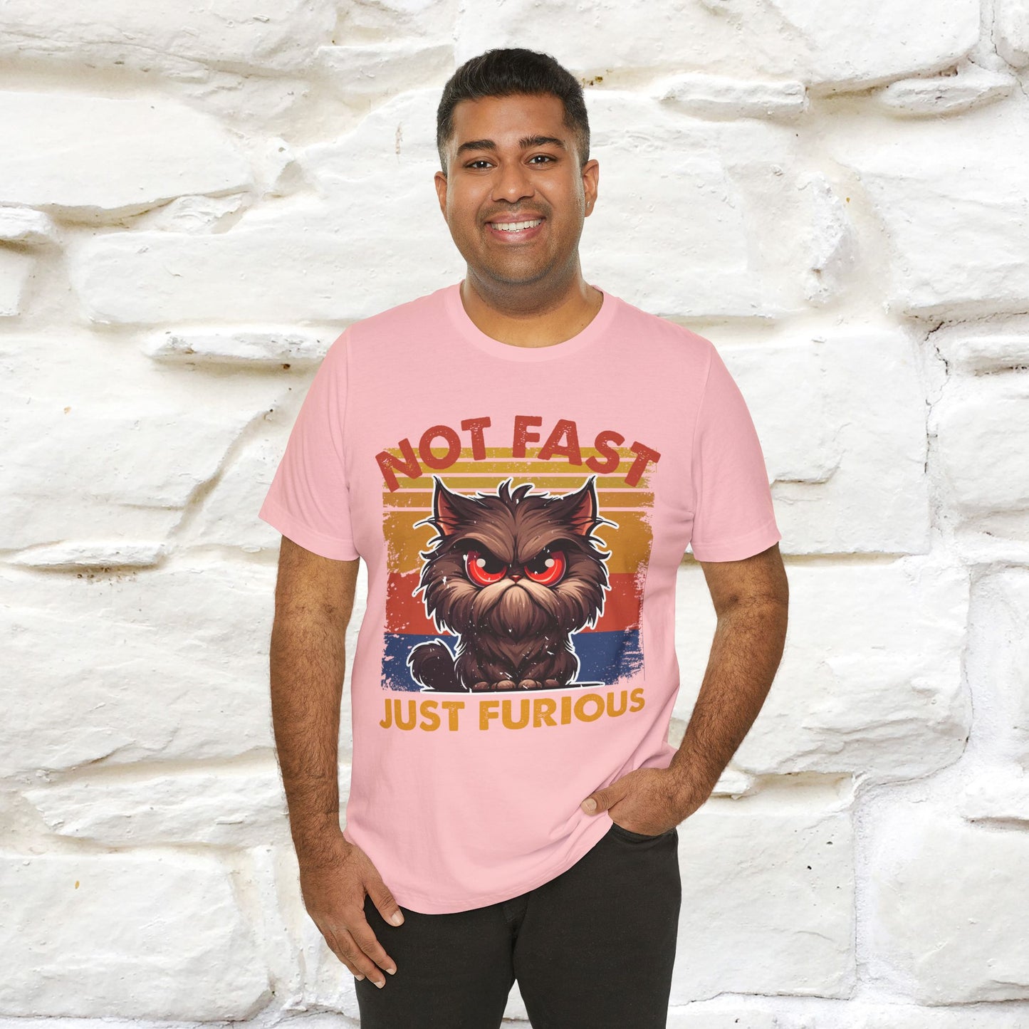 Not Fast, Just Furious |  Sarcastic Cat T-Shirt | Nunu&Miao Studio - Nunu&Miao Studio