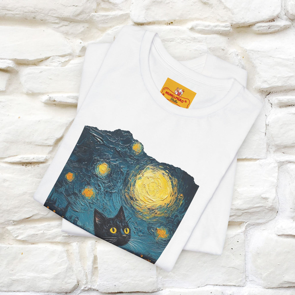 “Miaoolight.” | Cat T-Shirt | Front & Back Design | Nunu&Miao Studio
