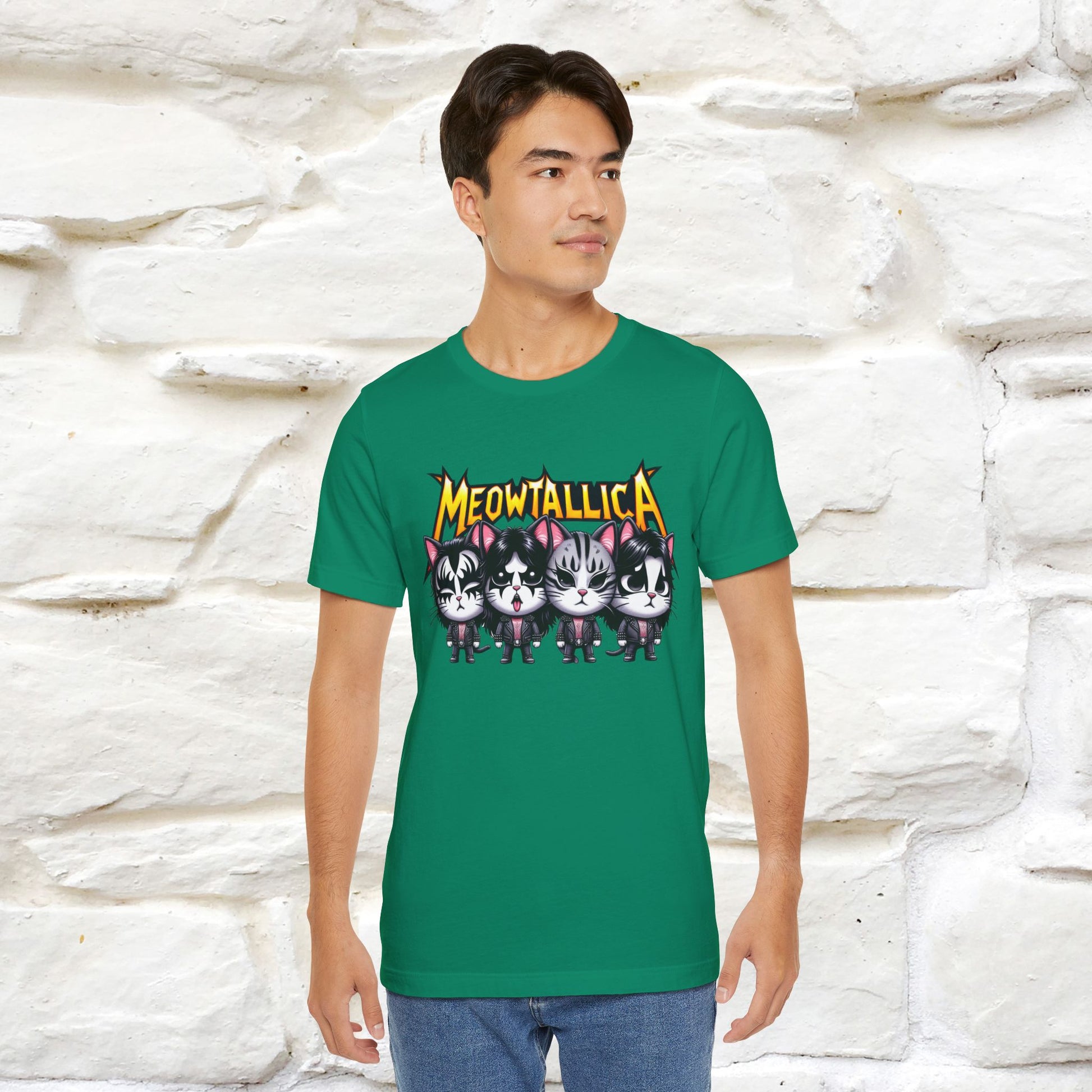 Meowtallica T-Shirt | Rock-Inspired Cat Tee| Nunu&Miao Studio - Nunu&Miao Studio