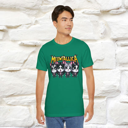 Meowtallica T-Shirt | Rock-Inspired Cat Tee| Nunu&Miao Studio - Nunu&Miao Studio