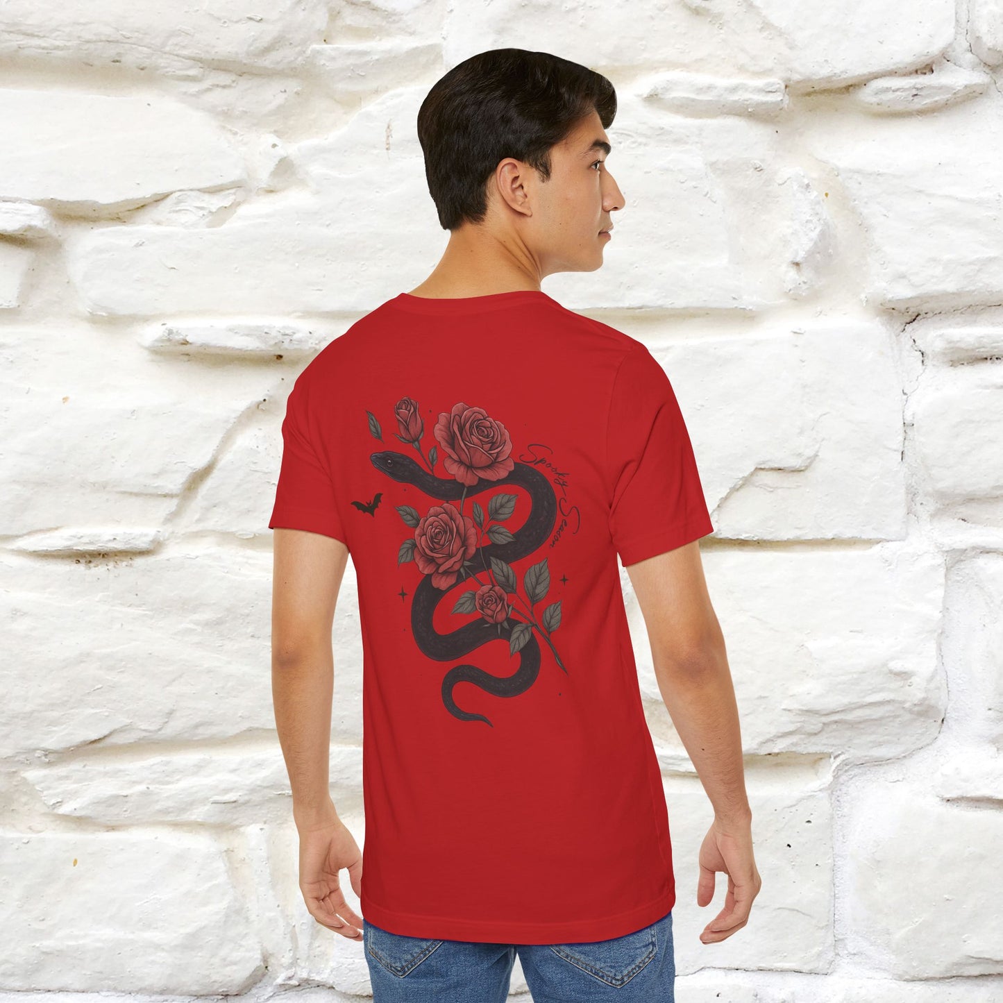 "The Rose and The Snake " Halloween T-shirt |Nunu&Miao Studio - Nunu&Miao Studio
