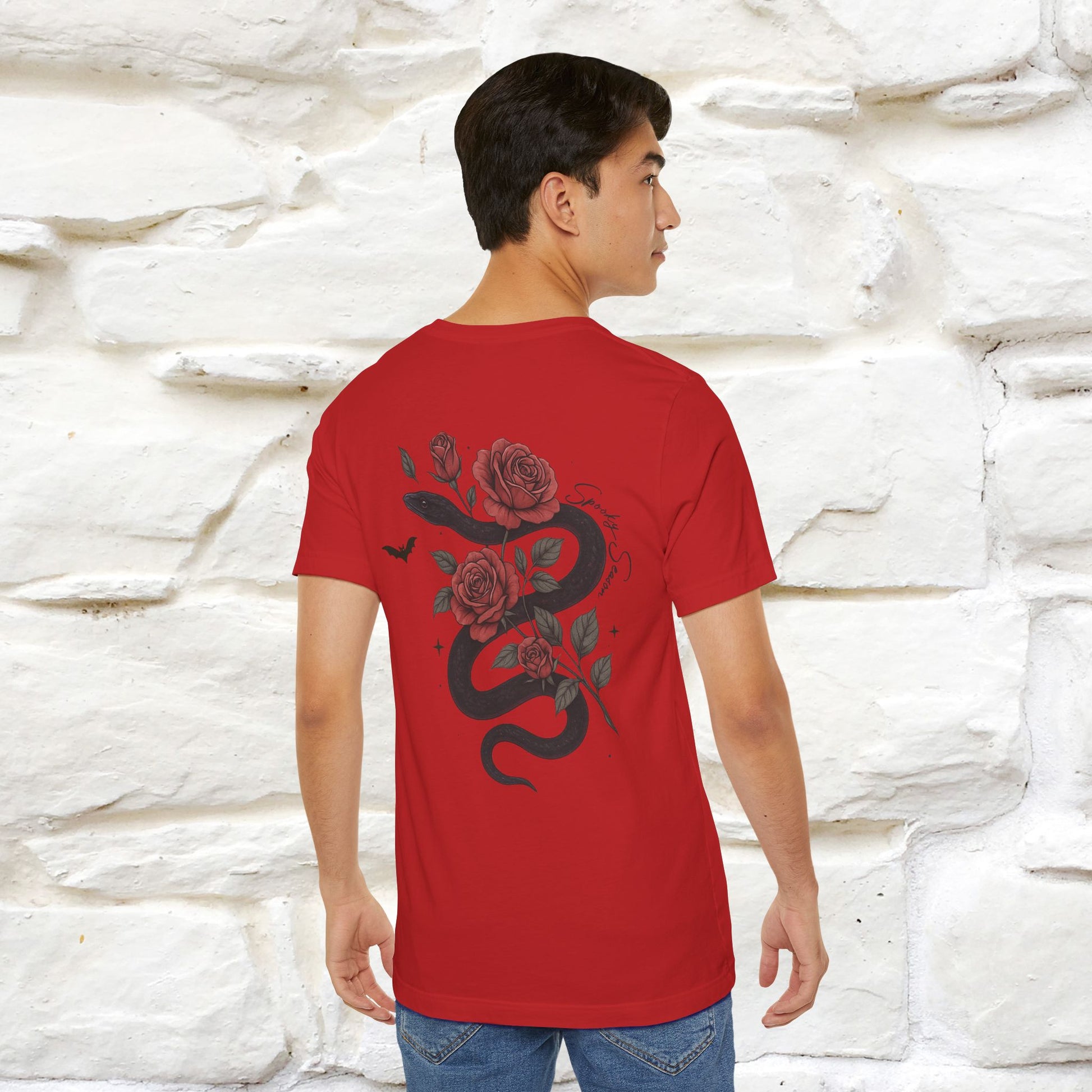 "The Rose and The Snake " Halloween T-shirt |Nunu&Miao Studio - Nunu&Miao Studio