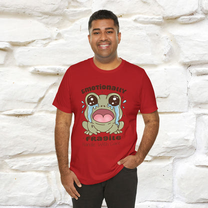 "Emotionally Fragile Handle With Care " Funny T-shirt |Nunu&Miao Studio - Nunu&Miao Studio