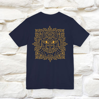 "Mandala Cat'' Cat T-Shirt Front and Back Design | Nunu&Miao Studio - Nunu&Miao Studio