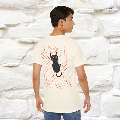 “Love Hurts"  Funny Cat T-Shirt | Front & Back Design | Nunu&Miao Studio