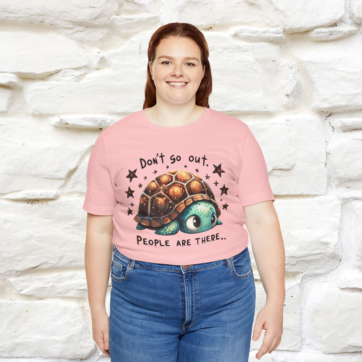 "Don't Go Out ..People Are There." |Funny T-Shirt | Nunu&Miao Studio - Nunu&Miao Studio