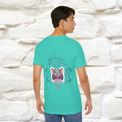 ''Air Fire Cat'' | Cat T-Shirt Front and Back Design | Nunu&Miao Studio - Nunu&Miao Studio