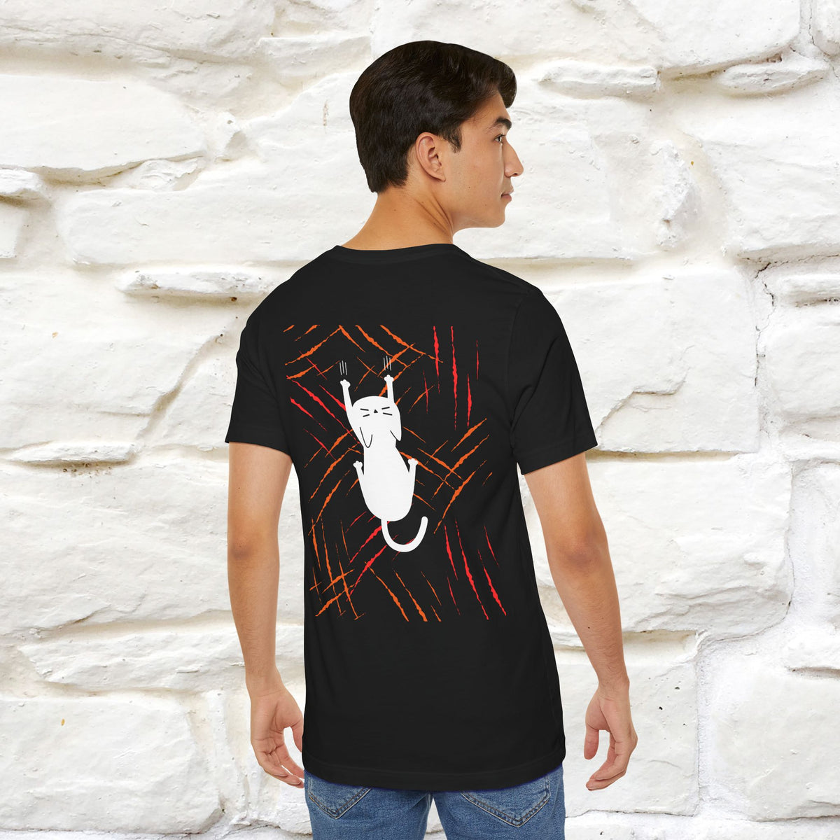 “Love Hurts"  Funny Cat T-Shirt | Front & Back Design | Nunu&Miao Studio