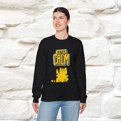"Keep Calm'' |Cat Sweatshirt | Nunu&Miao Studio