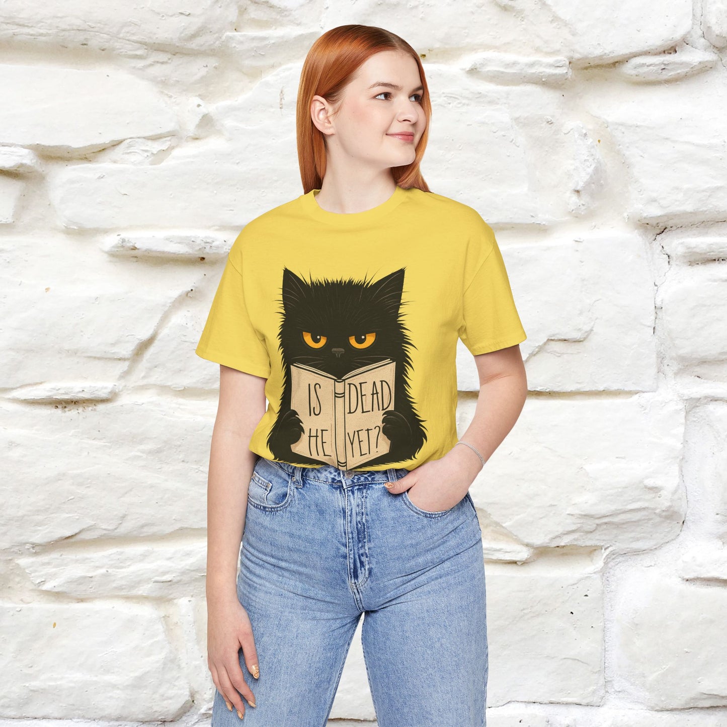 "Is He Dead Yet" |Cat T-Shirt | Nunu&Miao Studio - Nunu&Miao Studio