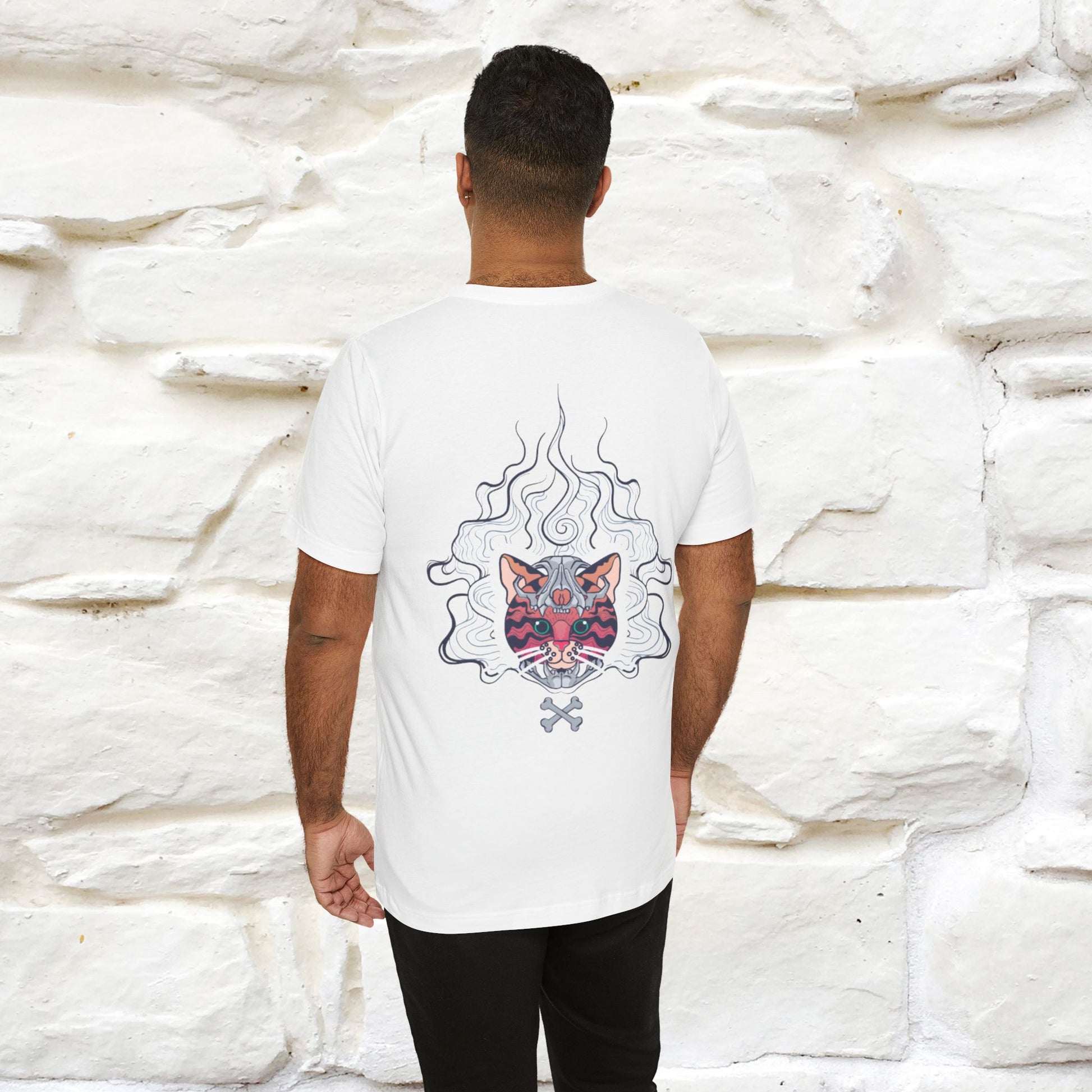 ''Air Fire Cat'' | Cat T-Shirt Front and Back Design | Nunu&Miao Studio - Nunu&Miao Studio
