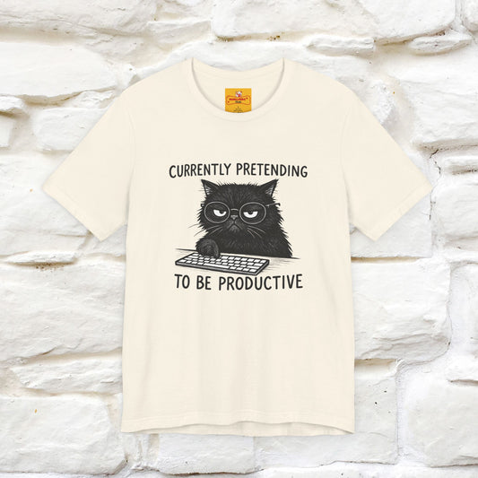"Currently Pretending To Be Productive" |Cat T-Shirt | Nunu&Miao Studio