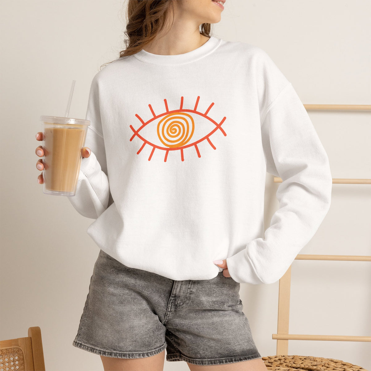 "The Hypnotic Meow'' |Cat Sweatshirt | Nunu&Miao Studio