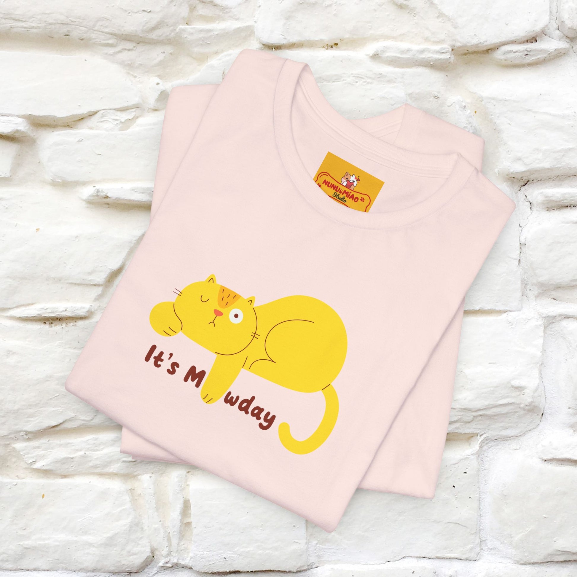 "It's Meawday" Cat T-shirt | Front & Back Design | Nunu&Miao Studio - Nunu&Miao Studio