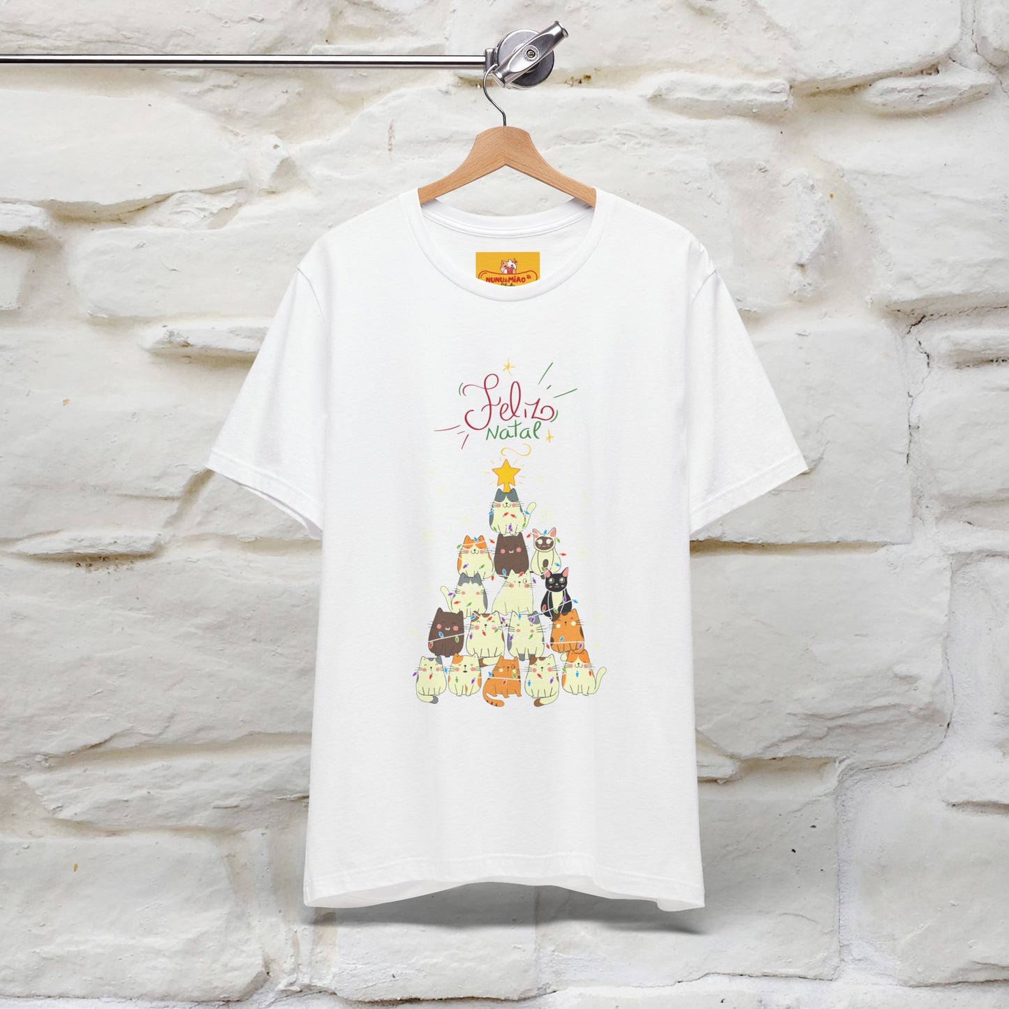 "Feliz Natal" Cat T-shirt|Nunu&Miao Studio - Nunu&Miao Studio