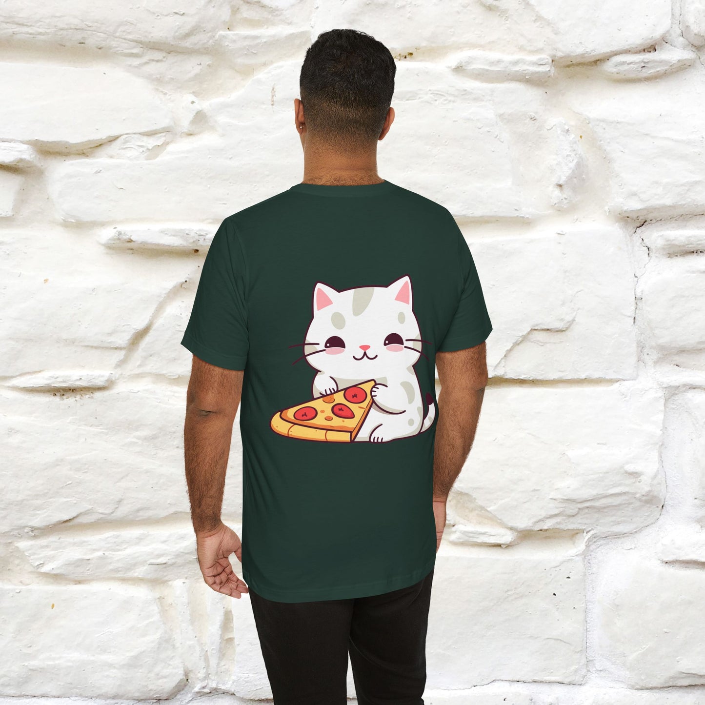 "I Love Pizza"| Cat T-shirt | Nunu&Miao Studio - Nunu&Miao Studio