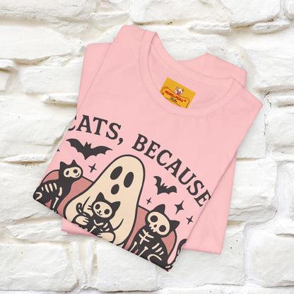 "Cat Because People Are Creepy" Halloween Cat T-shirt |Nunu&Miao Studio - Nunu&Miao Studio