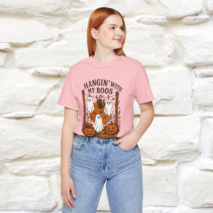 "Hanging With My Boos" Halloween Cat T-shirt |Nunu&Miao Studio - Nunu&Miao Studio