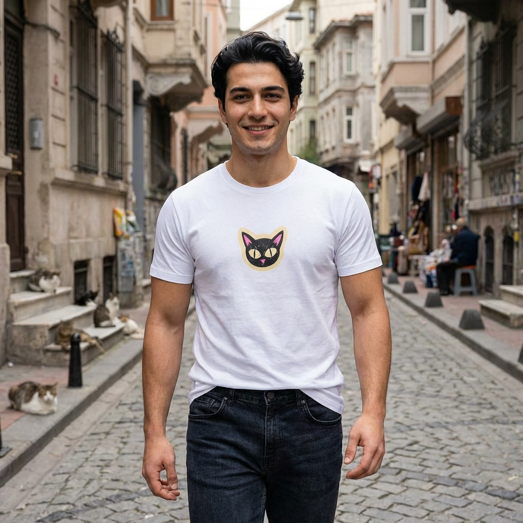 “If You Want To Be Remembered..." Funny Cat T-Shirt | Front & Back Design | Nunu&Miao Studio