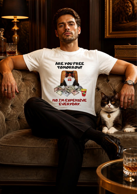 “Are You Fee Tomorrow?” | Cat T-Shirt | Nunu&Miao Studio