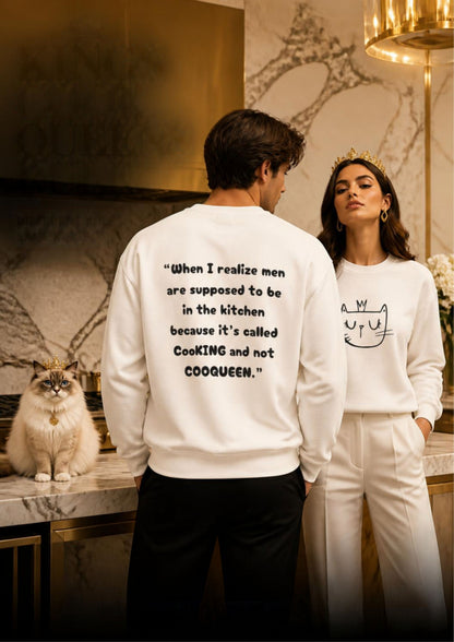 ''When I realize men are...'' | Cute Cat Sweatshirt | Nunu&Miao Studio