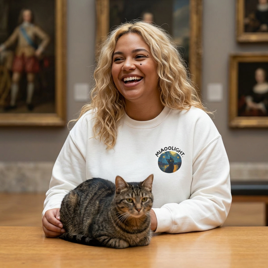 ''Miaoo Light'' |Cat Sweatshirt | Nunu&Miao Studio