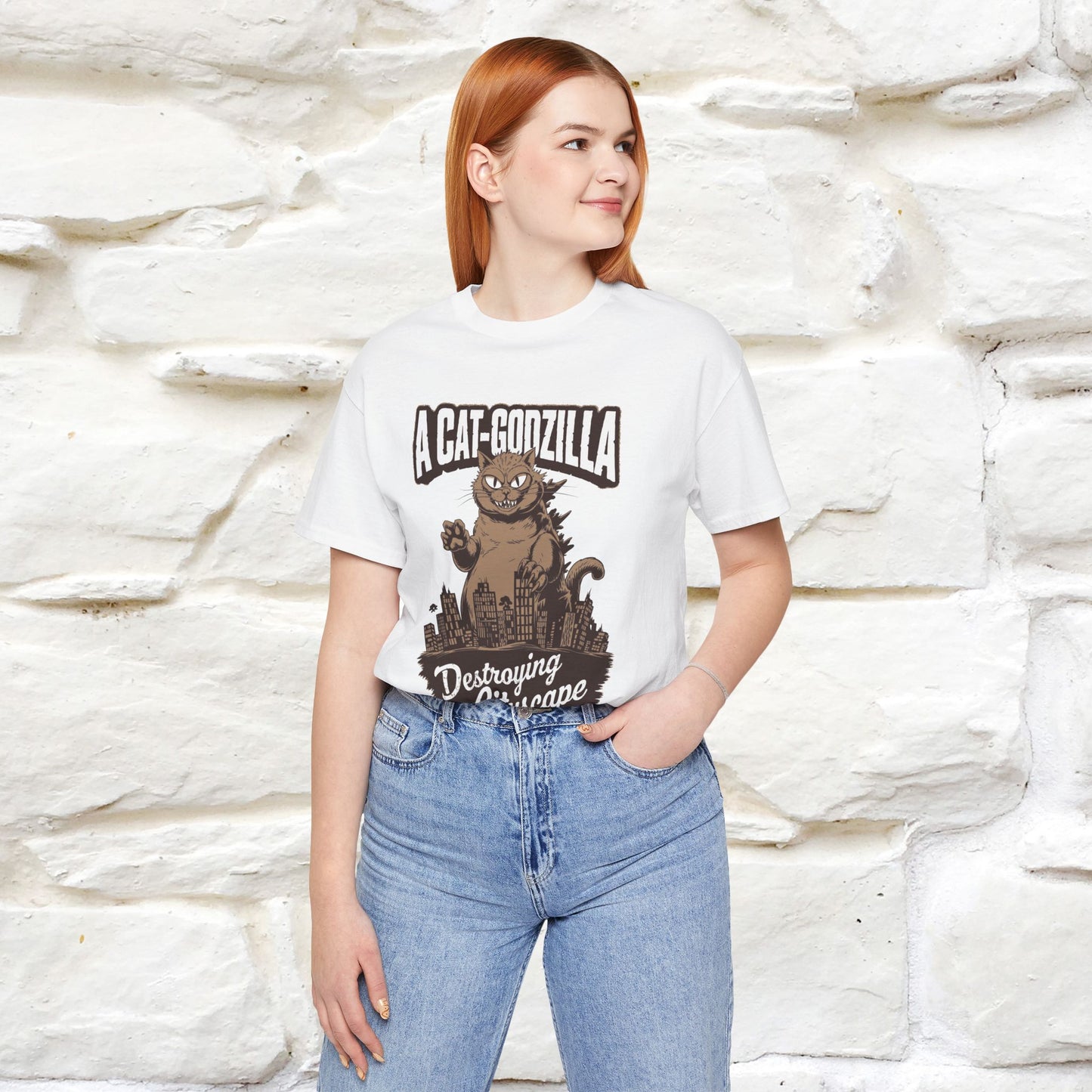 ''A Cat-Godzilla ''| CatT-Shirt | Nunu&Miao Studio - Nunu&Miao Studio