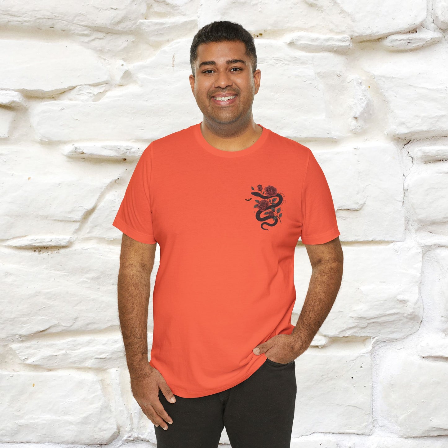 "The Rose and The Snake " Halloween T-shirt |Nunu&Miao Studio - Nunu&Miao Studio