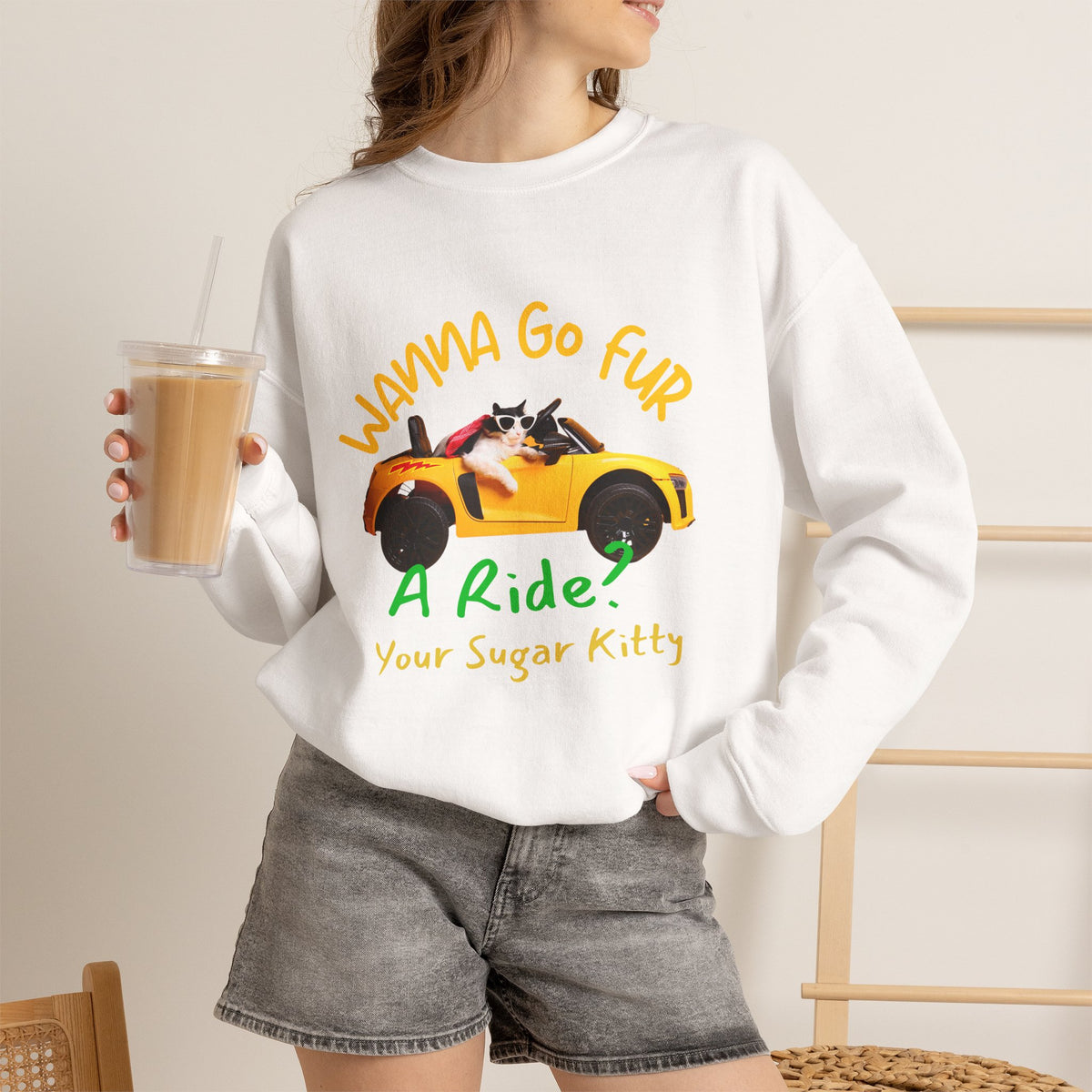 ''Sugar Kitty'' |Cat Sweatshirt | Nunu&Miao Studio