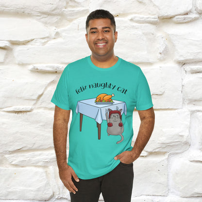 "Feliz Naughty Cat" |Funny Cat T-Shirt | Nunu&Miao Studio