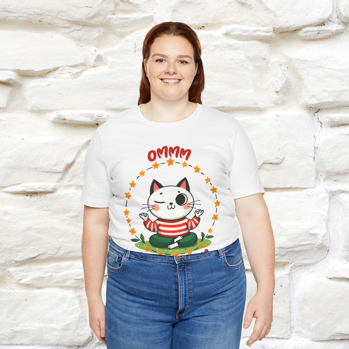 ''Ommm, Keep Calm'' Cat T-Shirt | Nunu&Miao Studio - Nunu&Miao Studio