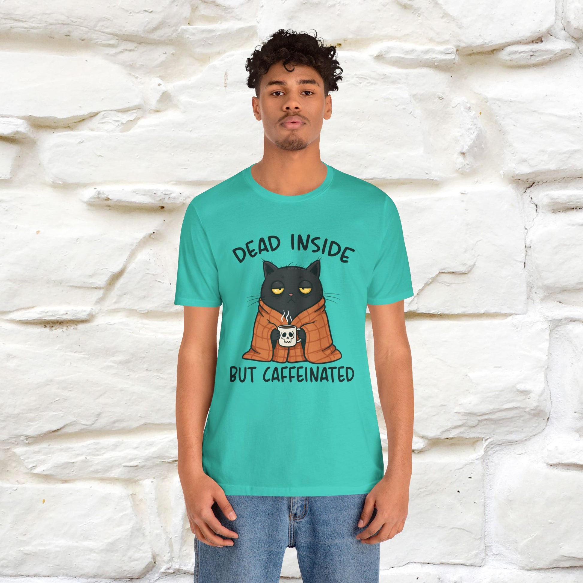 "Dead Inside But Caffeinated" |Funny T-Shirt | Nunu&Miao Studio - Nunu&Miao Studio