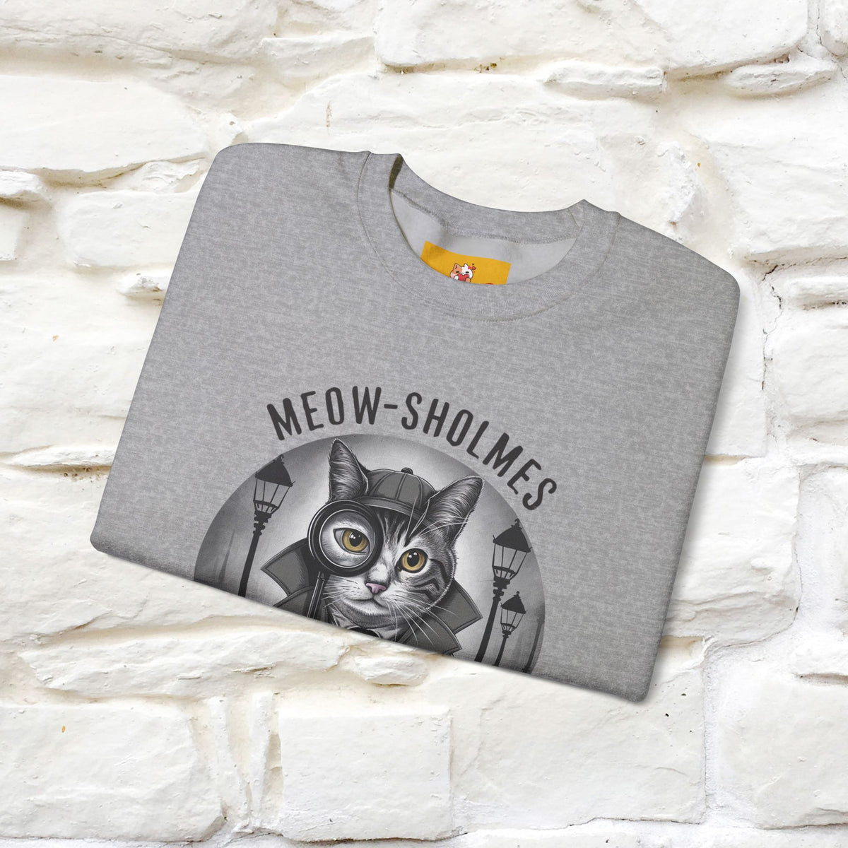 "Meow-sholmes'' |Cat Sweatshirt | Nunu&Miao Studio