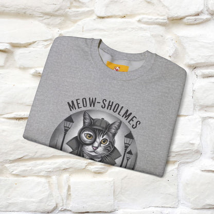 "Meow-sholmes'' |Cat Sweatshirt | Nunu&Miao Studio