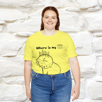 "Where Is My Tuna?" Cat T-Shirt | Nunu&Miao Studio - Nunu&Miao Studio