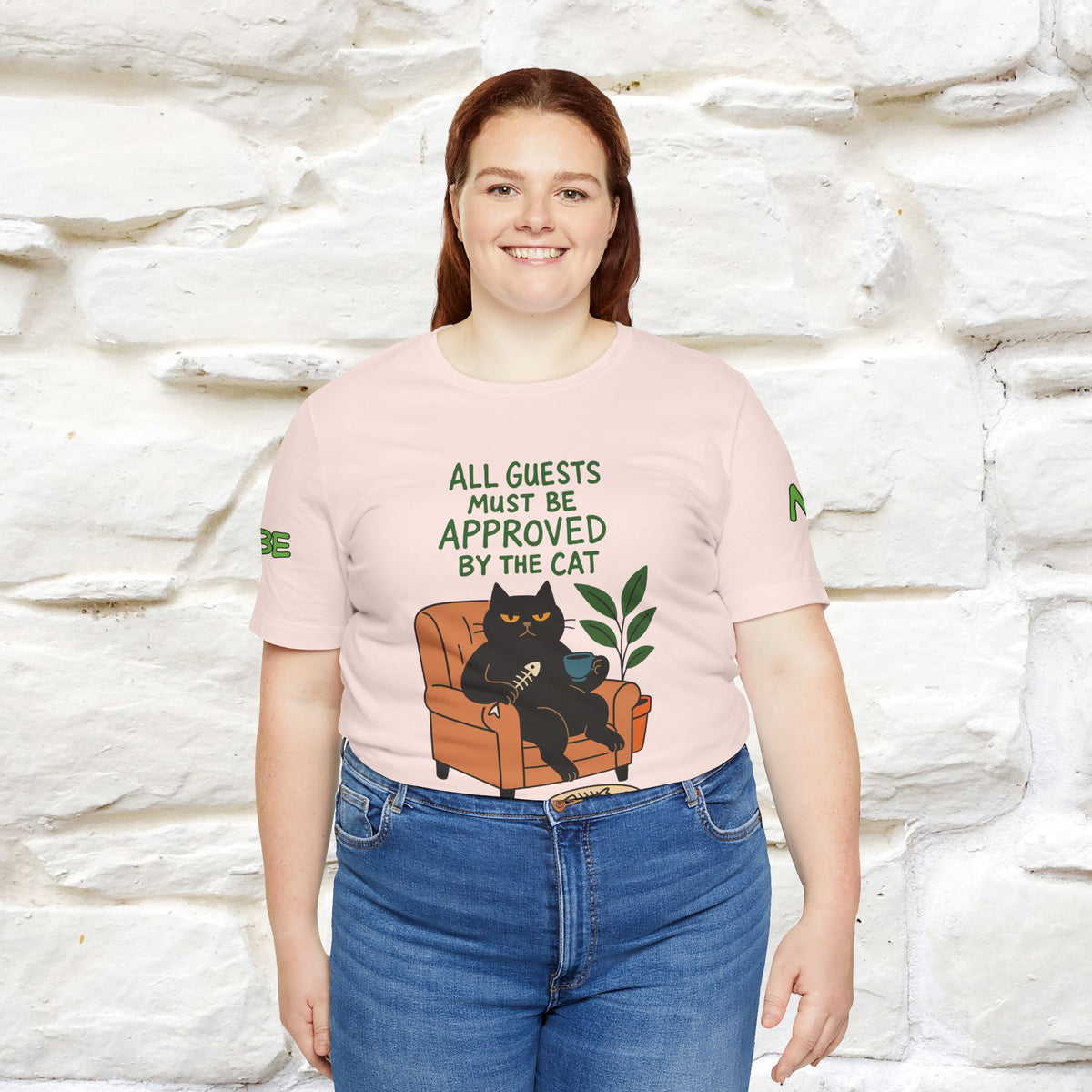 "All Guest Must Be Approved By The Cat - NO,MAYBE" Cat T-shirt |Nunu&Miao Studio