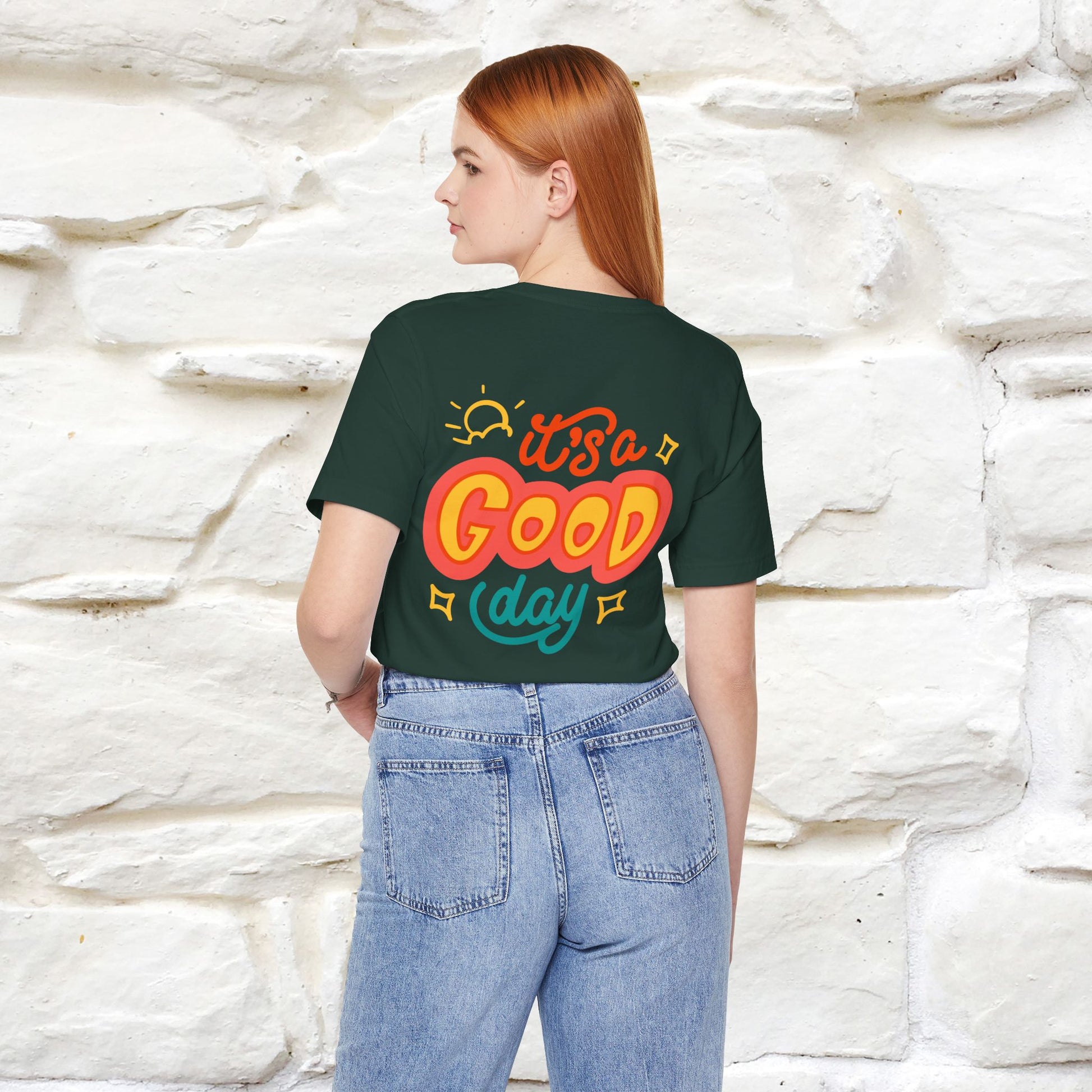 ""It's A Good Day" Cat T-Shirt| Front & Back Design | Nunu&Miao Studio - Nunu&Miao Studio