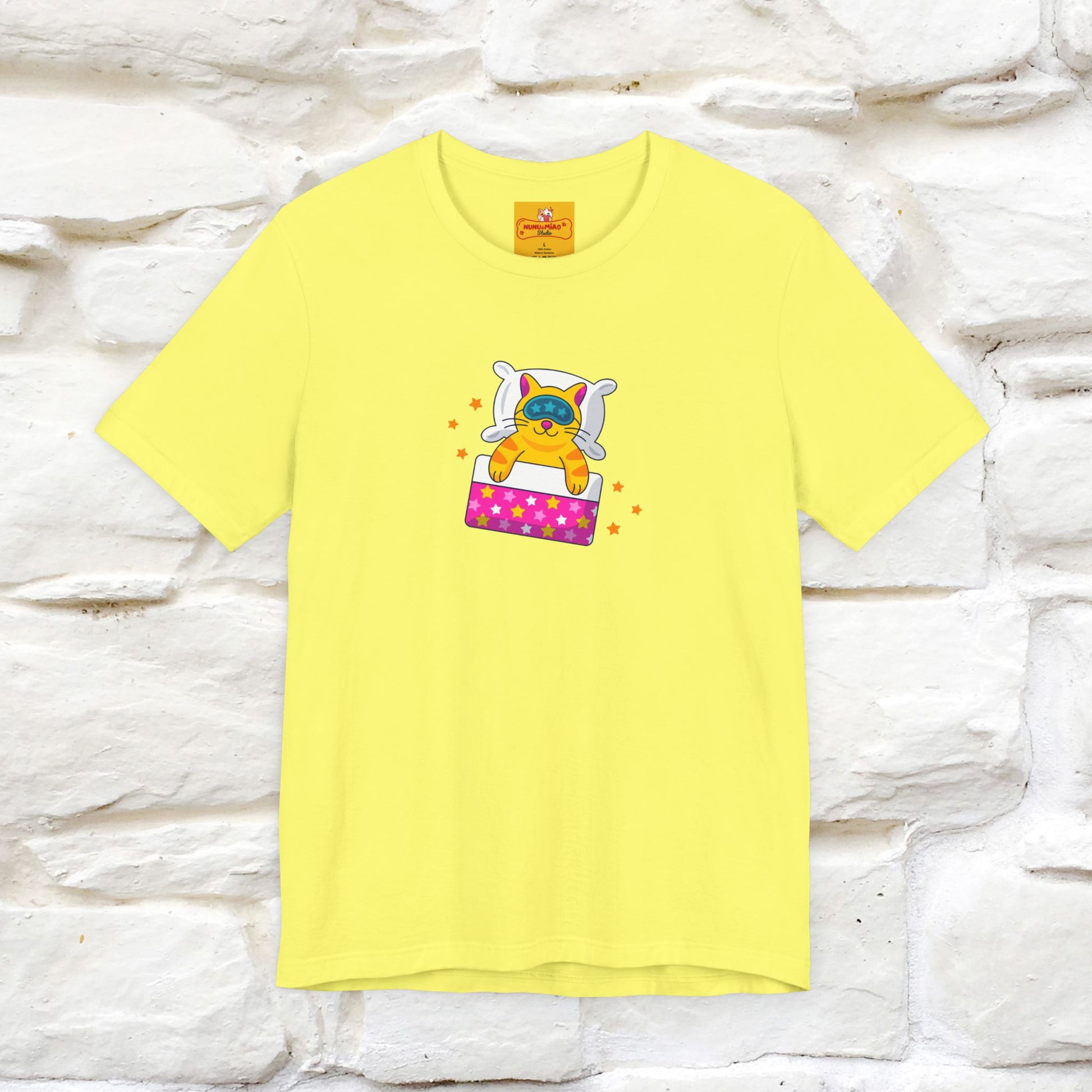 "I Am Sorry I Have Plans With My Bed" |  Cat T-Shirt | Front & Back Design | Nunu&Miao Studio - Nunu&Miao Studio